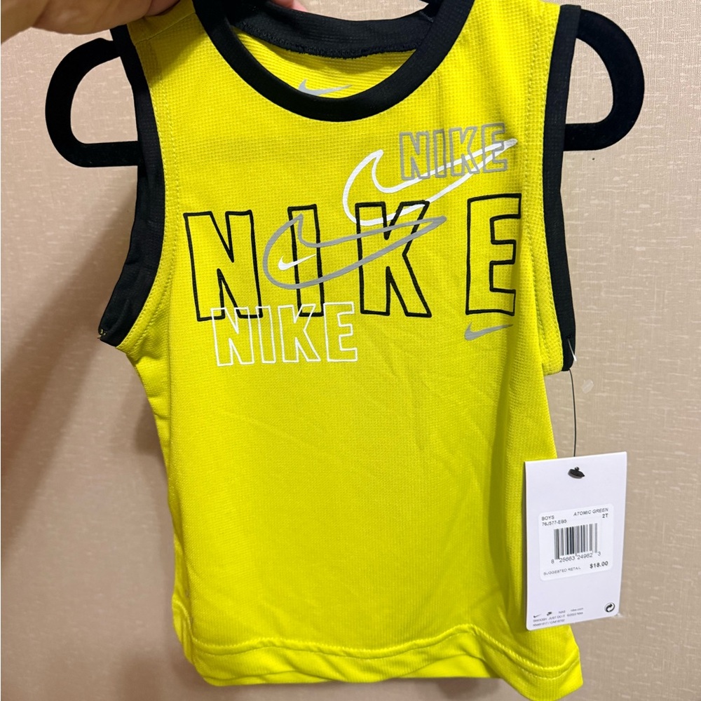 New Nike Yellow Tank Top
